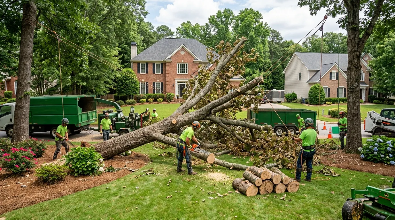 Tree fall services in Marietta GA for professional fallen tree removal